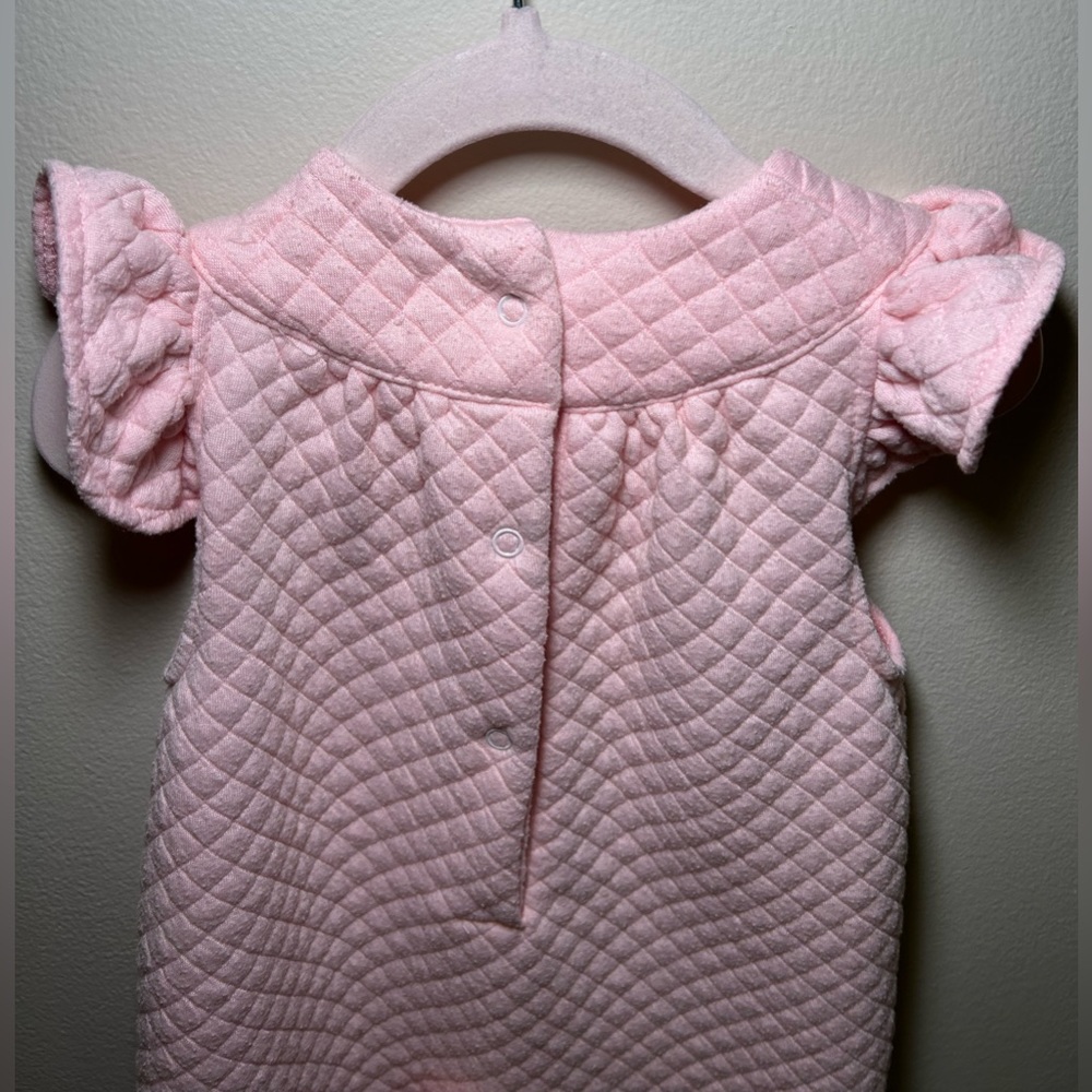 Limonada Pink and White Baby Girl Two Piece Jumpsuit Set Size 9 Months - Picture 2 of 11